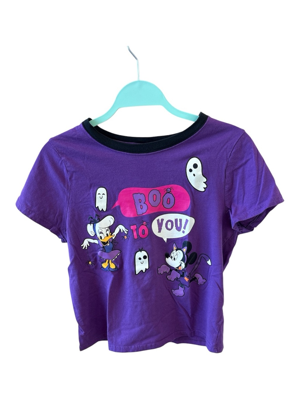 Disney Purple Halloween 'Boo to You' Short Sleeve Tee